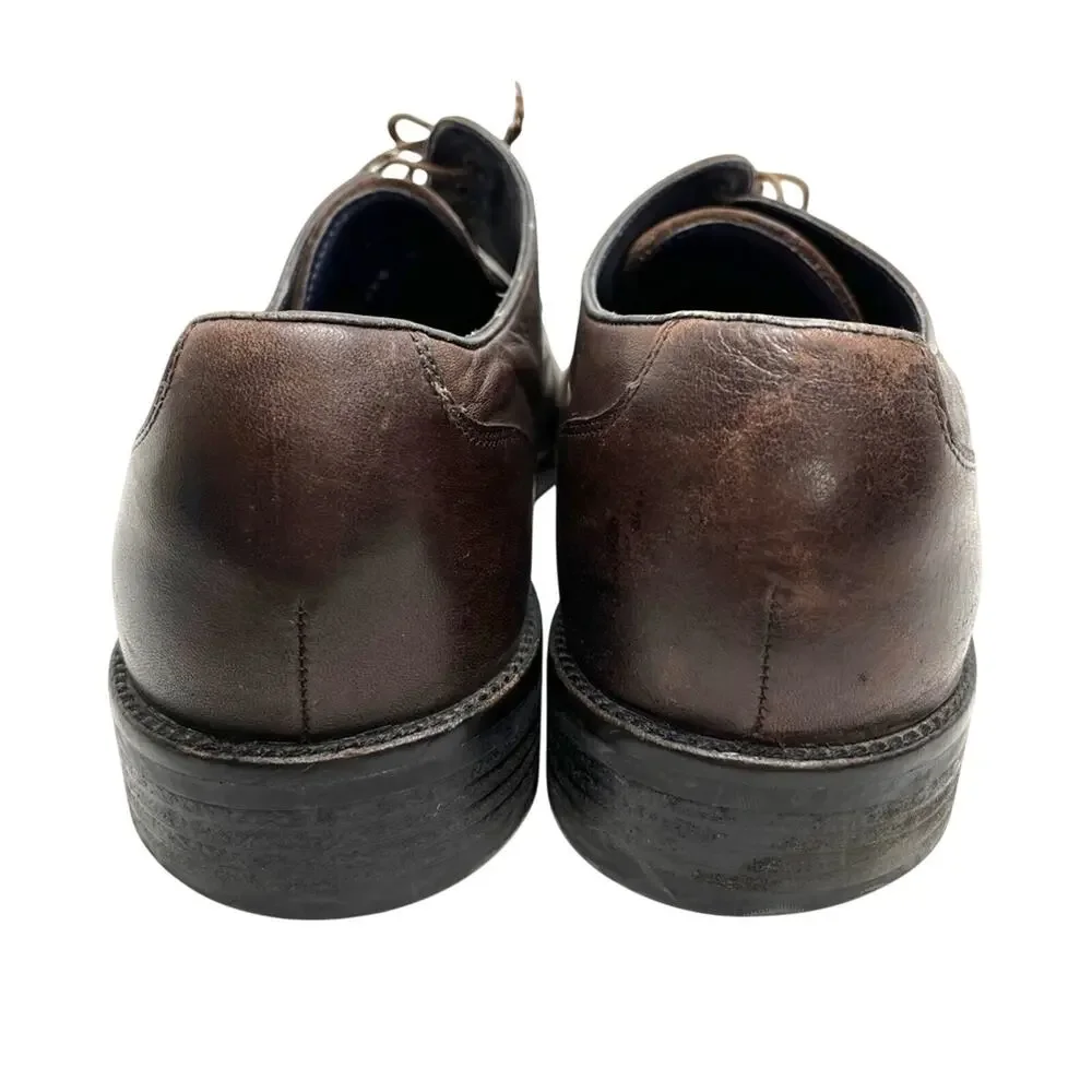 Cole Haan Grand OS Mens Dark Brown Genuine Leather Oxford Dress Shoes sz 11
